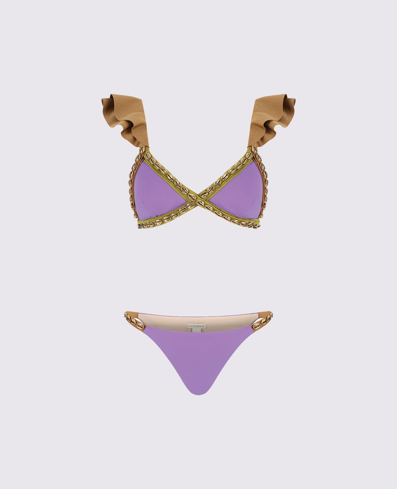 KLL Mardi Gra with French Lily Bikini Sets for Women, Beach